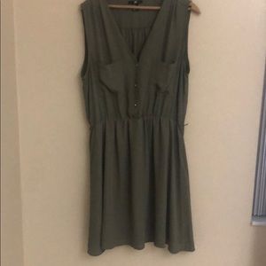 Olive green h&m dress